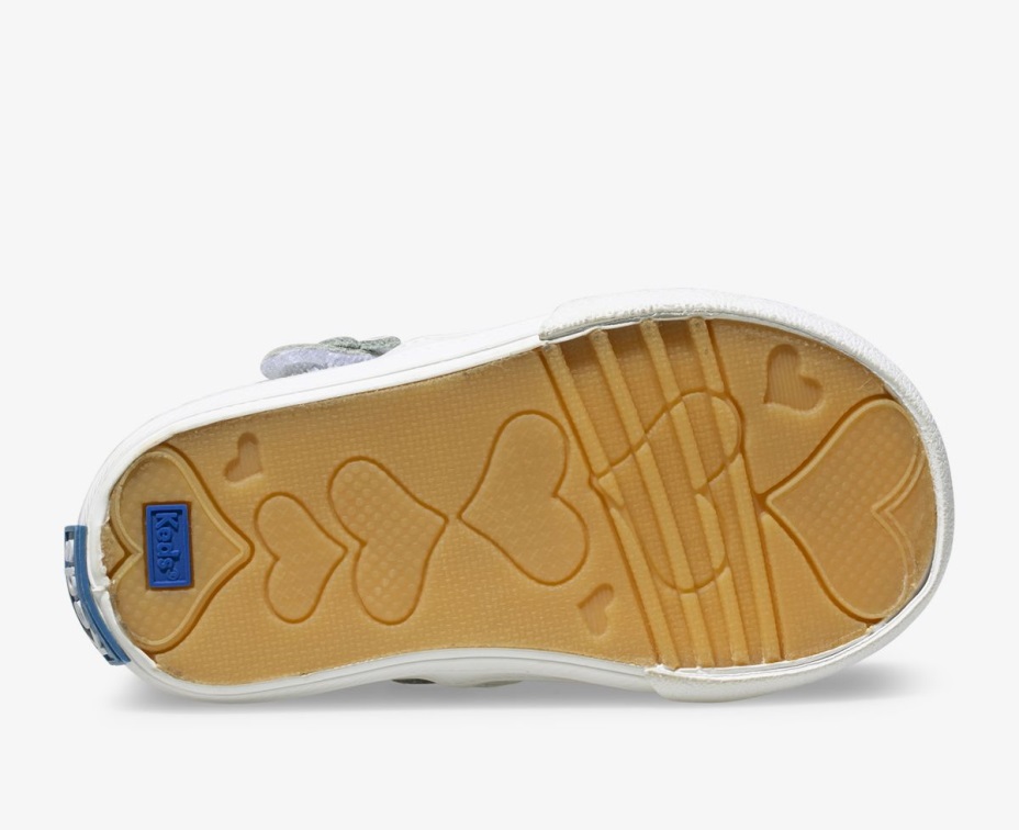 Büyük çocuk Defne T-kayışı Deri Spor Ayakkabı Beyaz Keds