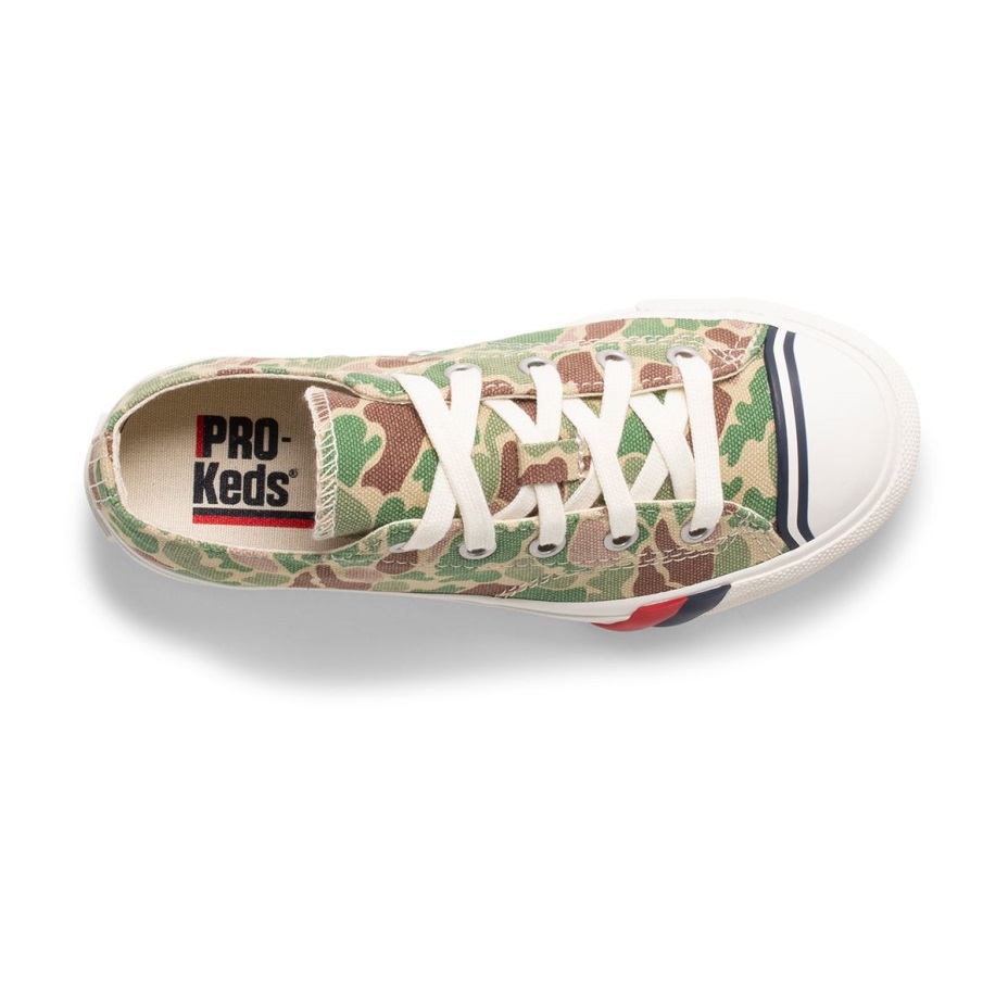 Büyük çocuğun Kraliyet Lo Camo Zeytin Keds