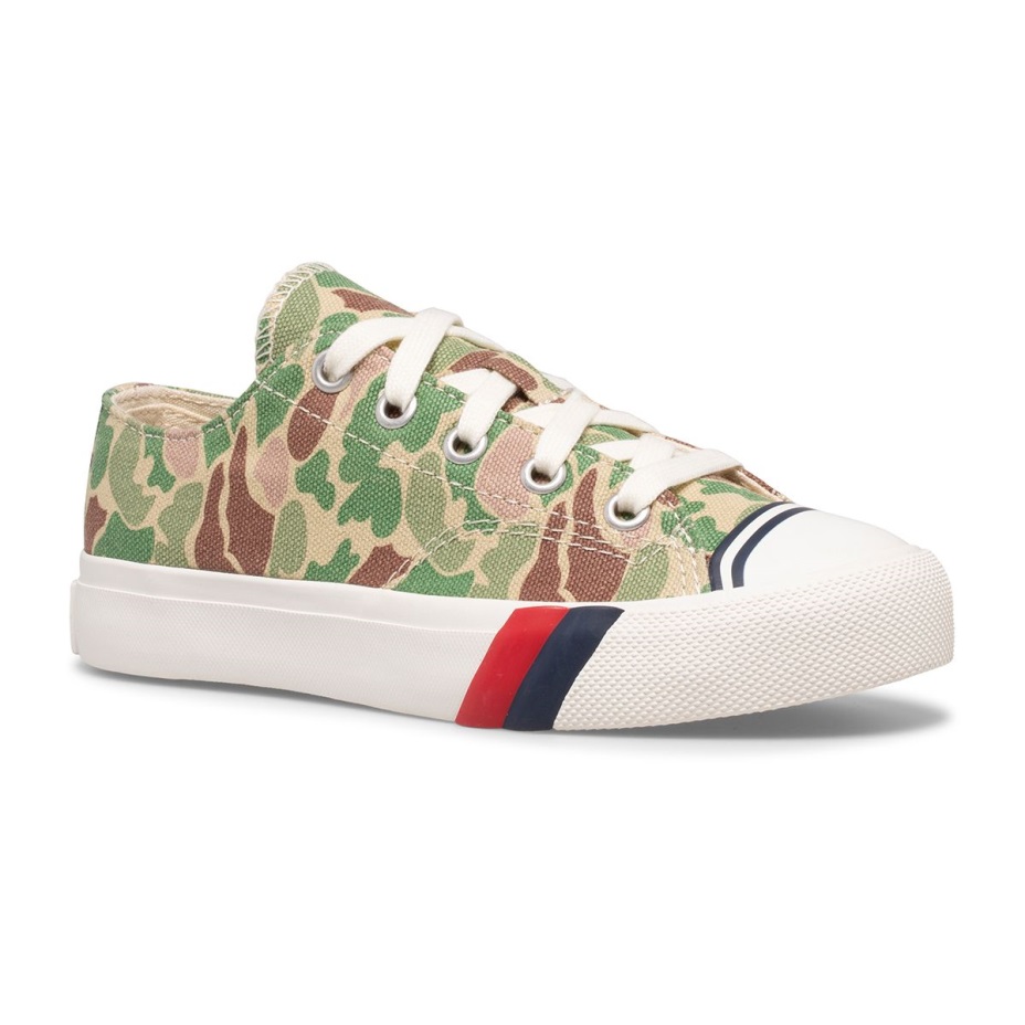 Büyük çocuğun Kraliyet Lo Camo Zeytin Keds