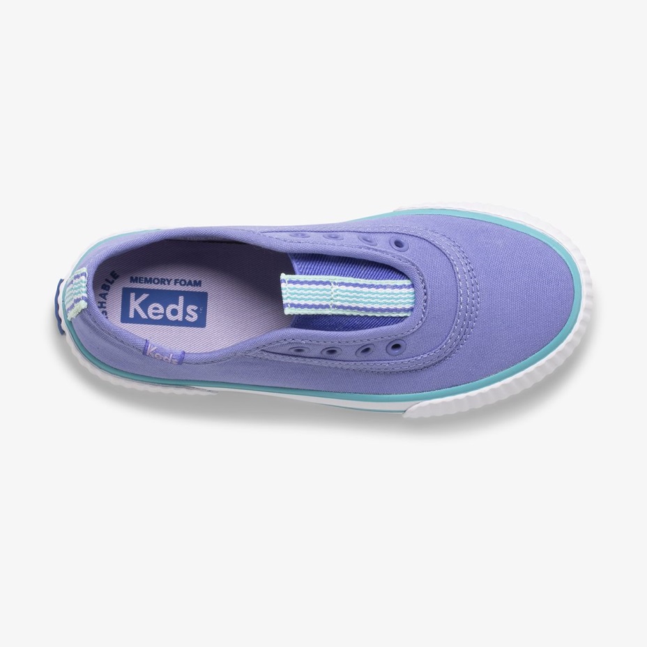 Büyük çocuk Topkick Yıkanabilir Slip-on Keds Iris/turkuaz