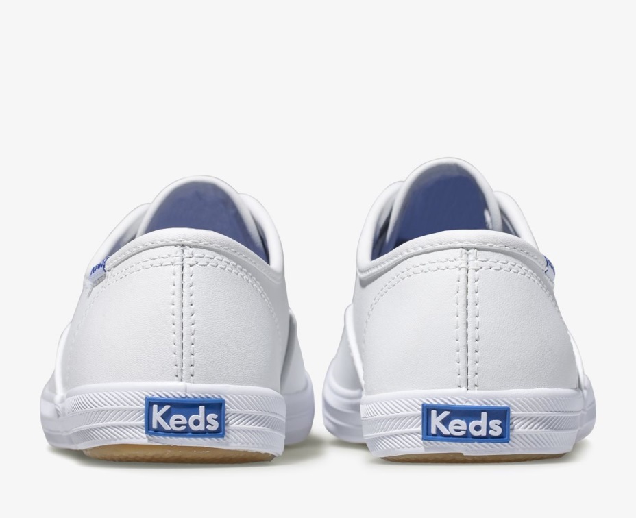 Keds Büyük çocuk şampiyonu Cvo Spor Ayakkabı Deri Beyaz Deri