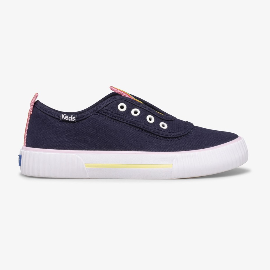 Keds Büyük çocuk Topkick Yıkanabilir Slip-on Lacivert/gökkuşağı