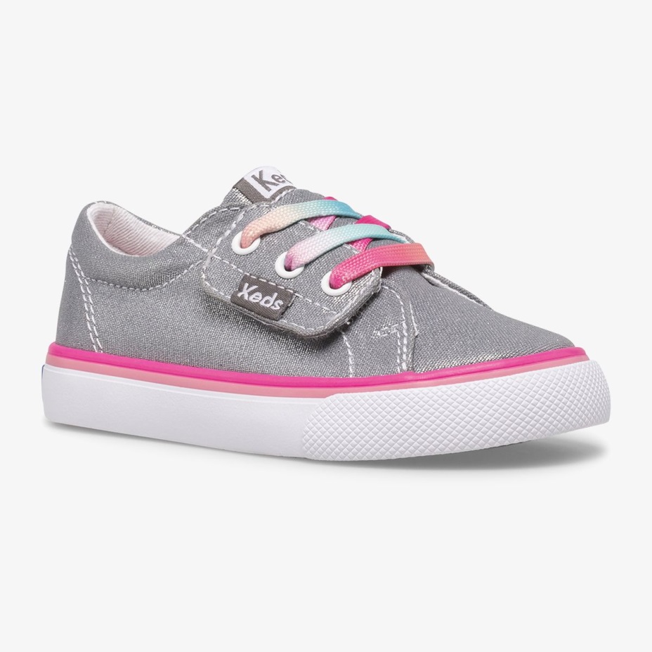 Keds Küçük çocuğun Atlama Vuruşu Jr Gri çoklu