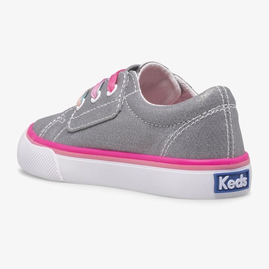 Keds Küçük çocuğun Atlama Vuruşu Jr Gri çoklu