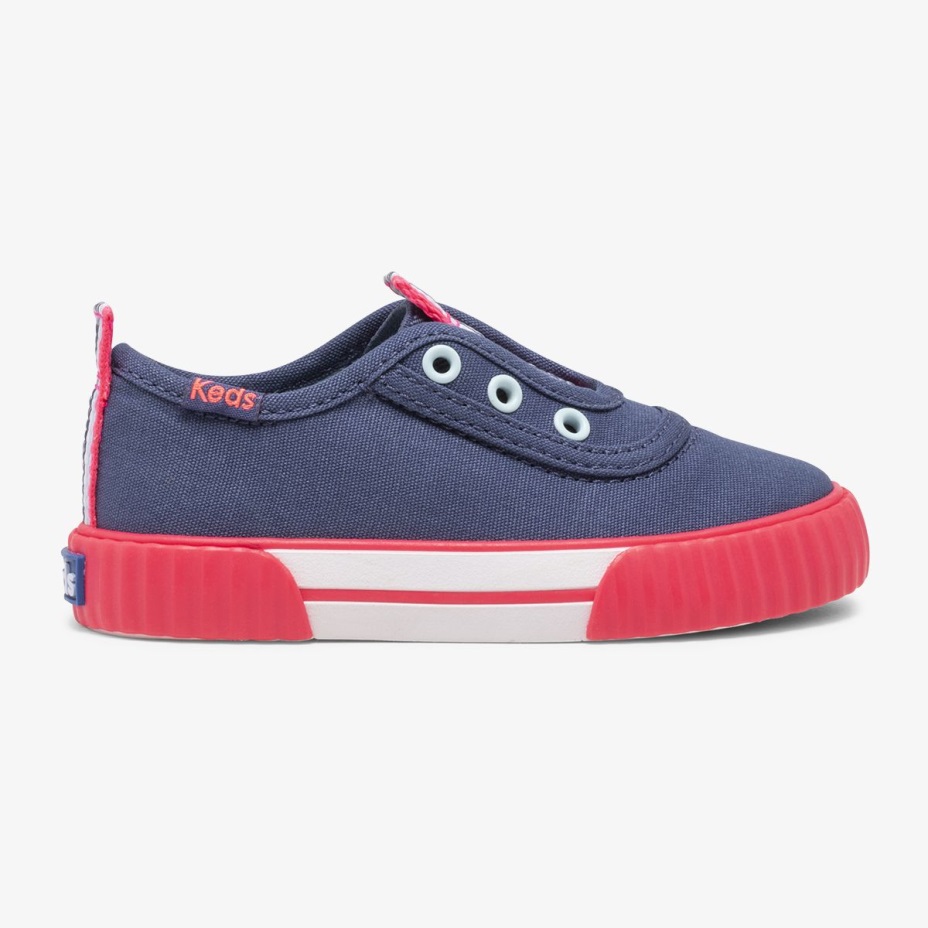 Keds Küçük çocuk Topkick Yıkanabilir Jr Indigo Slip