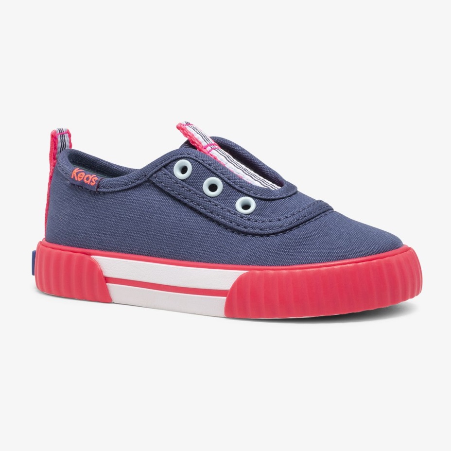 Keds Küçük çocuk Topkick Yıkanabilir Jr Indigo Slip