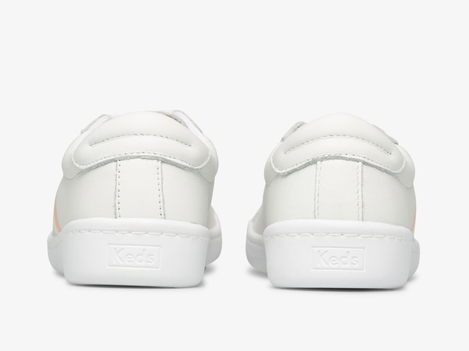 Keds Kadın As Deri Dalgalı Baskı Beyaz çoklu