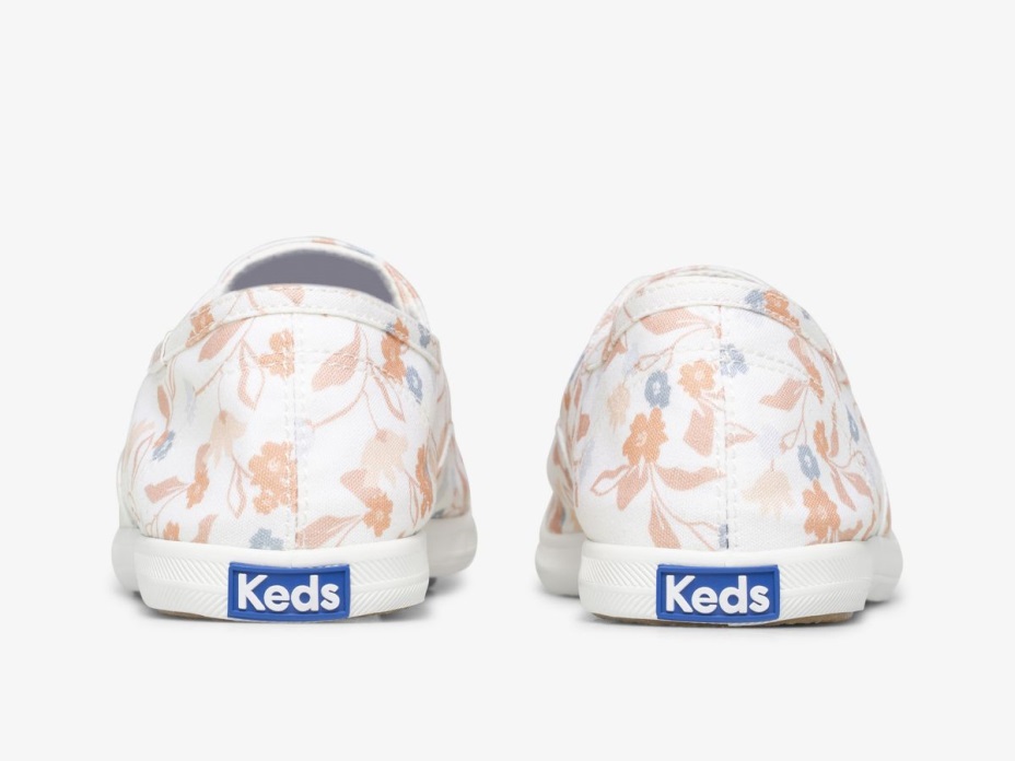 Keds Kadın Chillax Femme çiçekli Dimi Beyaz çoklu