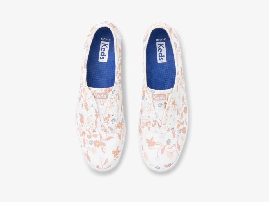 Keds Kadın Chillax Femme çiçekli Dimi Beyaz çoklu