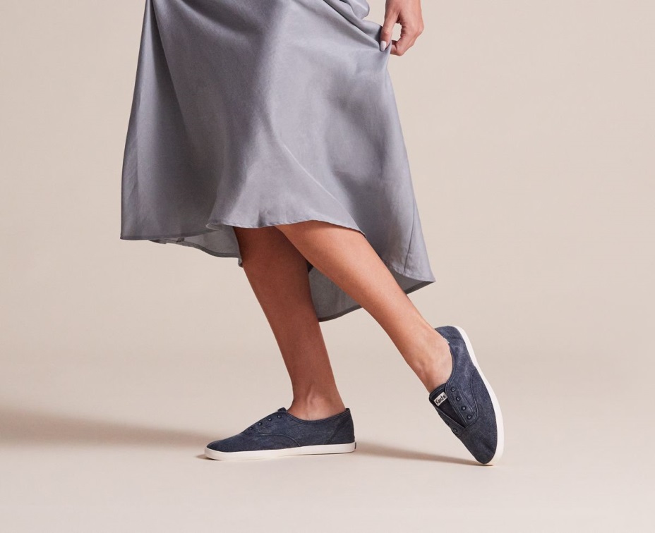 Keds Kadın Chillax Yıkanabilir Feat. Organik Pamuk Lacivert