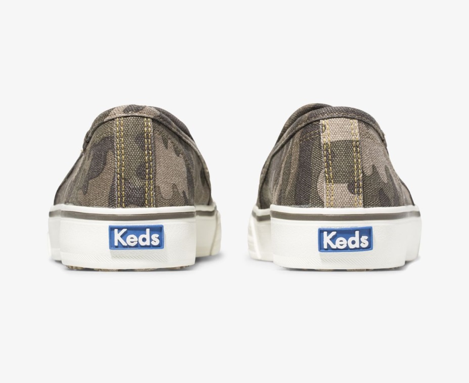 Keds Kadın çift Katlı Camo Zeytin çoklu
