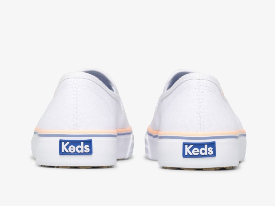 Keds Kadın çift Katlı Tuval Beyaz Mercan