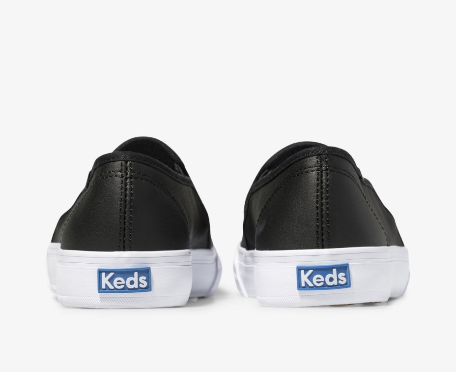 Keds Kadın çift Katlı Deri Siyah