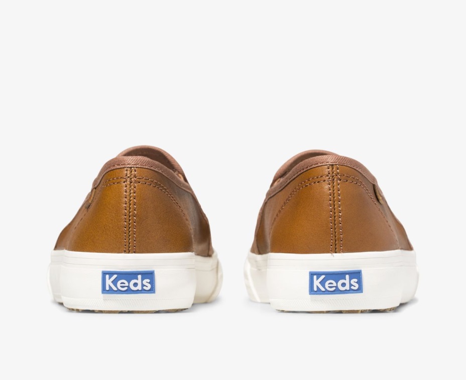 Keds Kadın çift Katlı Deri Konyak