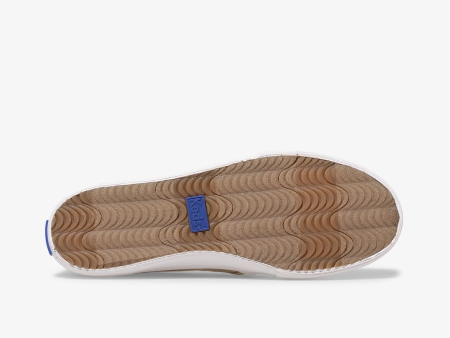 Keds Kadın çift Katlı Kapitone Metalik Altın