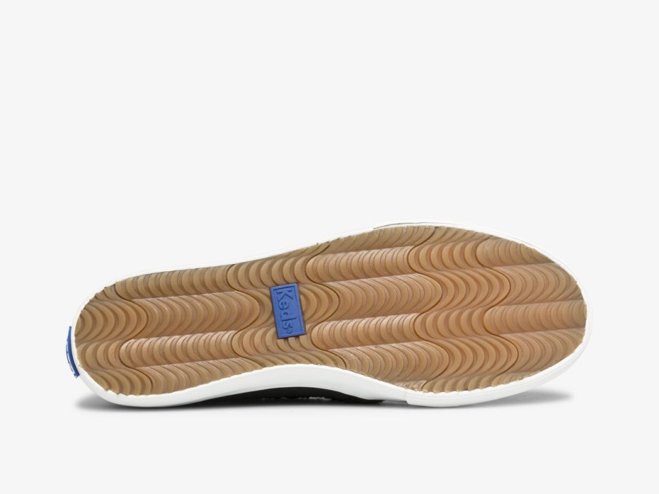 Keds Kadın çift Katlı Süet Suni Yünlü Siyah