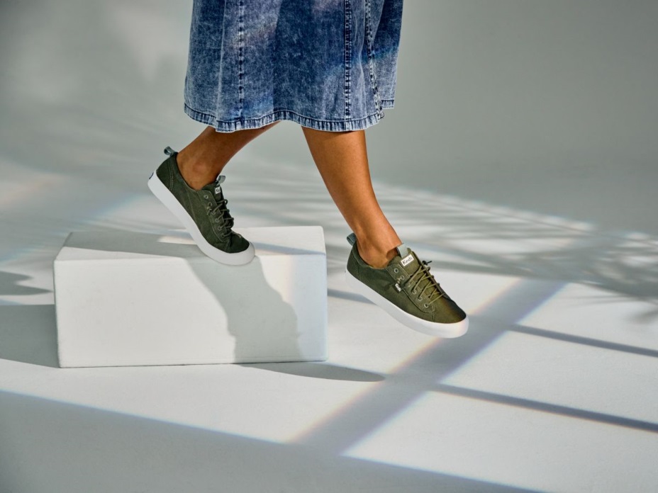 Keds Kadın Geri Tepme Yıkanabilir Feat. Organik Pamuk Zeytin