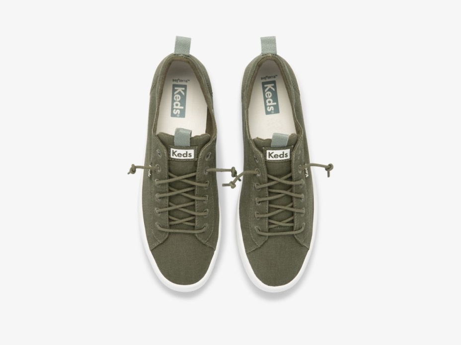 Keds Kadın Geri Tepme Yıkanabilir Feat. Organik Pamuk Zeytin