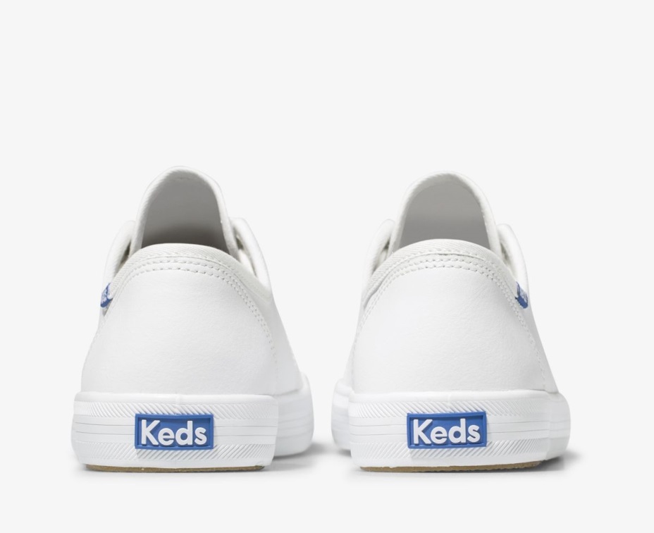 Keds Kadın Kickstart Deri Beyaz/mavi