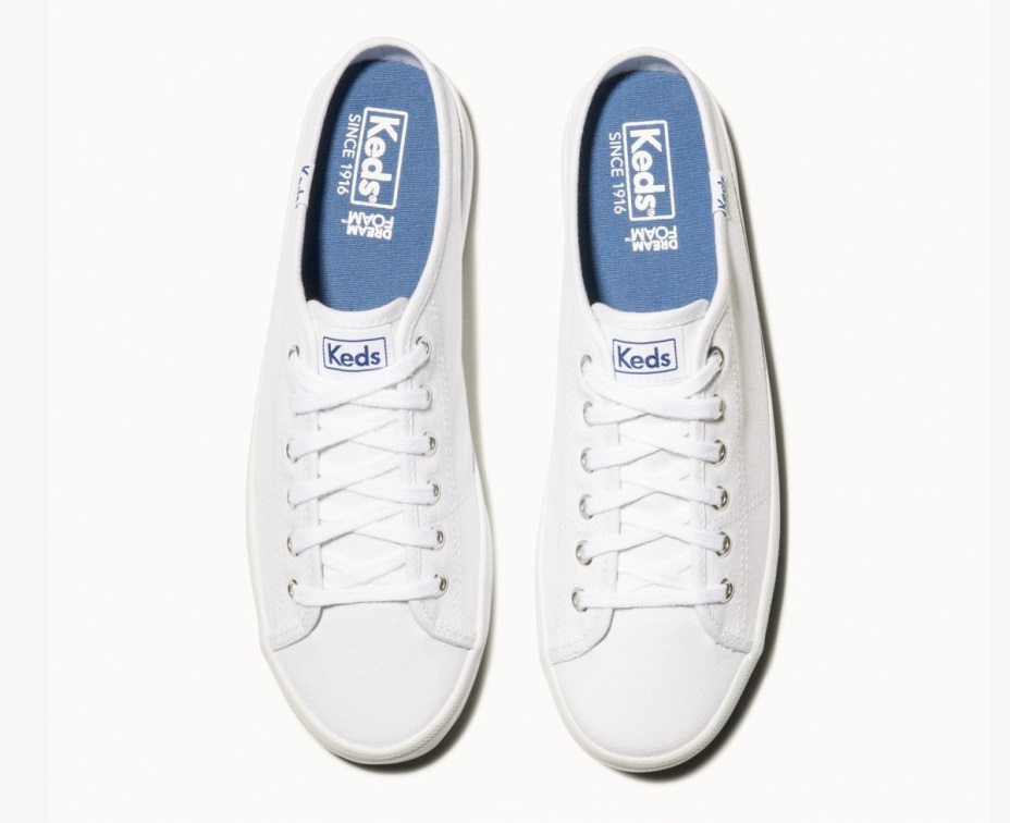 Keds Kadın Kickstart Katır Tuval Beyaz