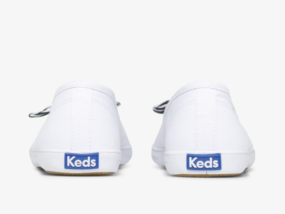 Keds Kadın Deniz Kenarı Kanvas Beyaz çok