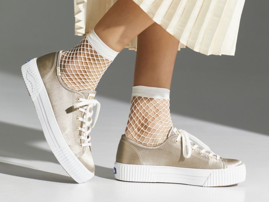 Keds Kadın üçlü Kick Amfi Saten şampanya