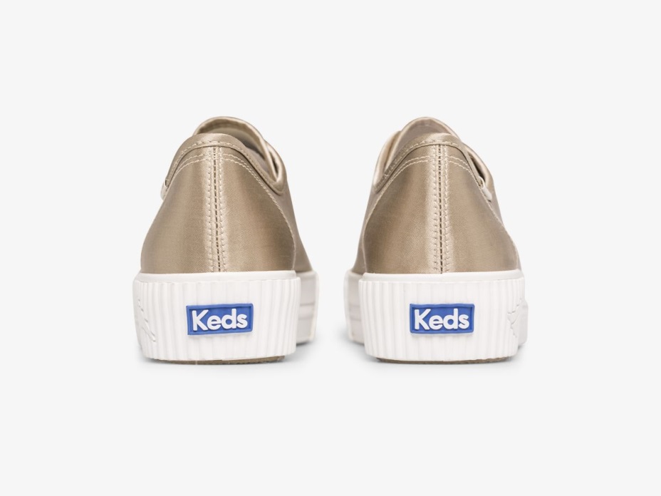 Keds Kadın üçlü Kick Amfi Saten şampanya