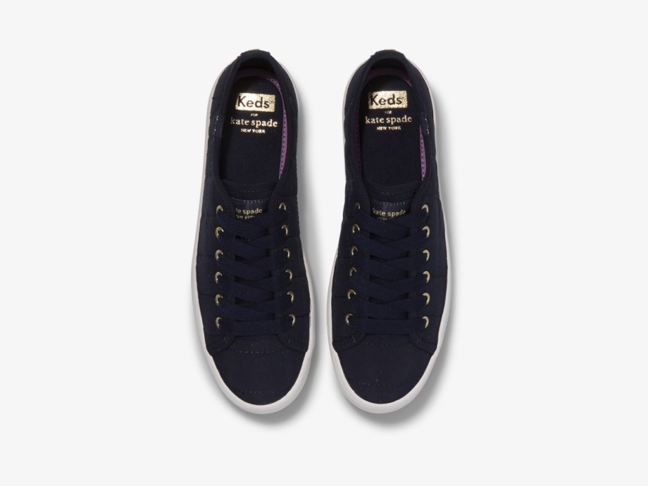 Keds Kadın X Kate Spade New York Kickstart Trx Kapitone Naylon Lacivert