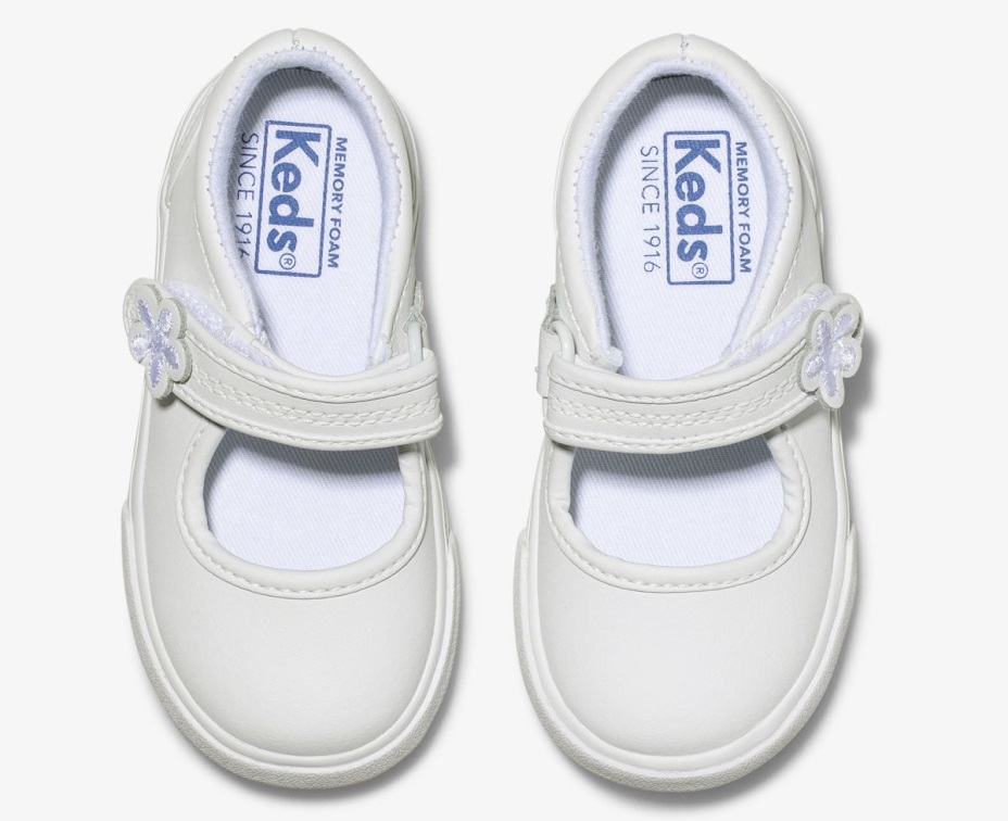 Küçük çocuğun Ella Mary Jane Keds Beyaz