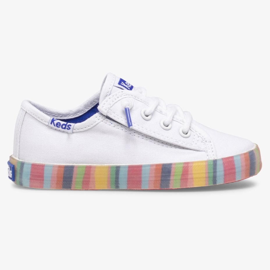 Küçük çocuğun Kickstart Mevsimlik Jr Keds Beyaz/çoklu