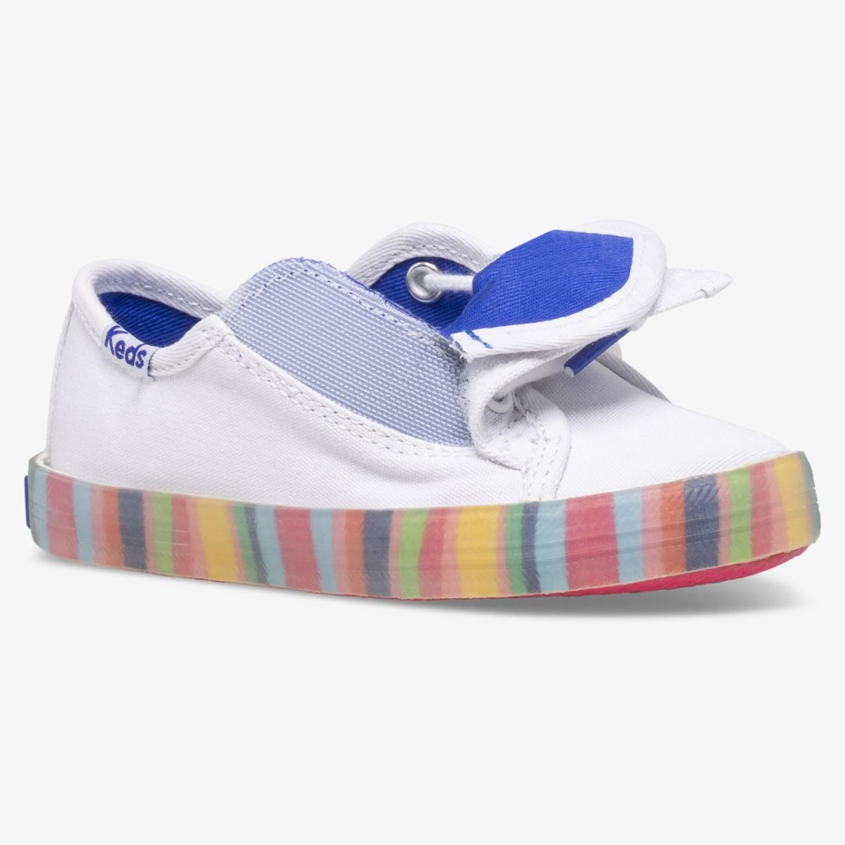 Küçük çocuğun Kickstart Mevsimlik Jr Keds Beyaz/çoklu