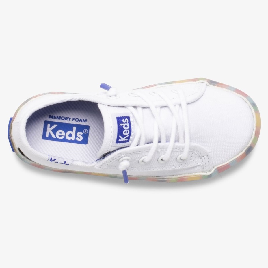 Küçük çocuğun Kickstart Mevsimlik Jr Keds Beyaz/çoklu