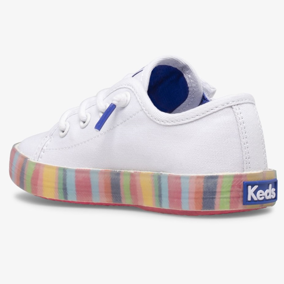 Küçük çocuğun Kickstart Mevsimlik Jr Keds Beyaz/çoklu