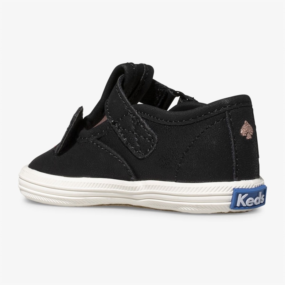 Küçük çocuğun X Kate Maça New York şampiyonu T-kayışı Francois Keds Siyah