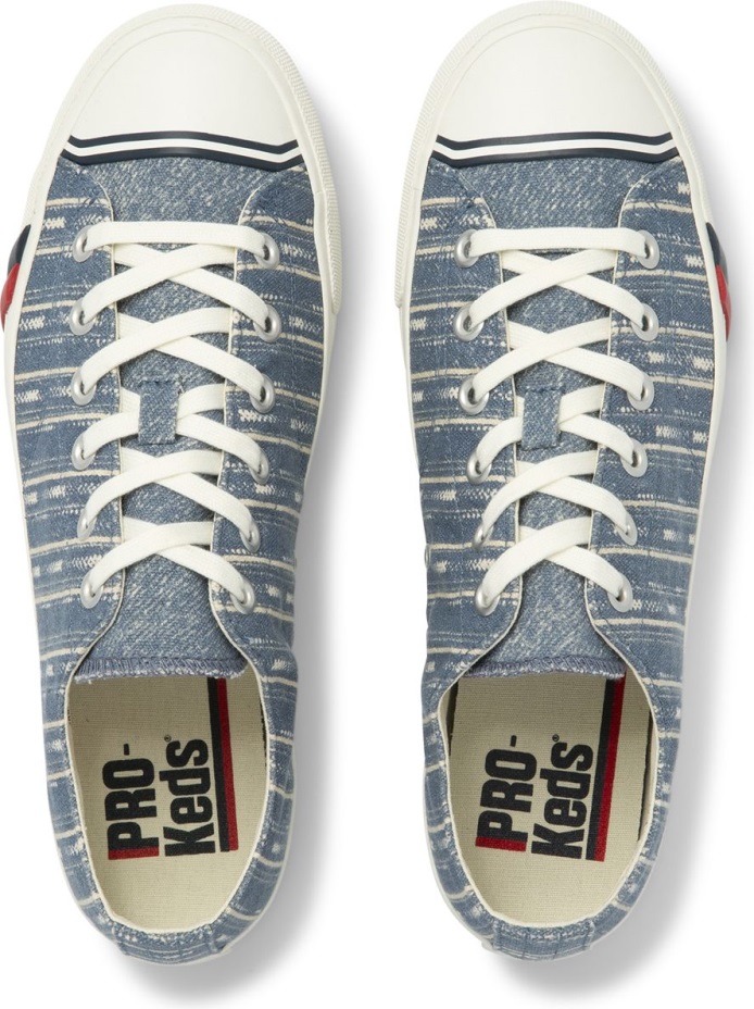 Erkek Unisex Kraliyet Lo Dokuma şerit Keds Indigo