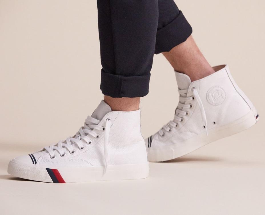 Unisex Kraliyet Merhaba Deri Keds Beyaz