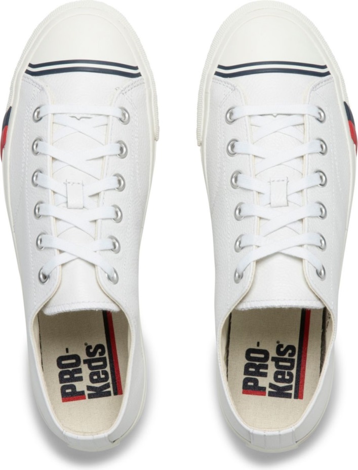 Unisex Kraliyet Lo Klasik Deri Keds Beyaz