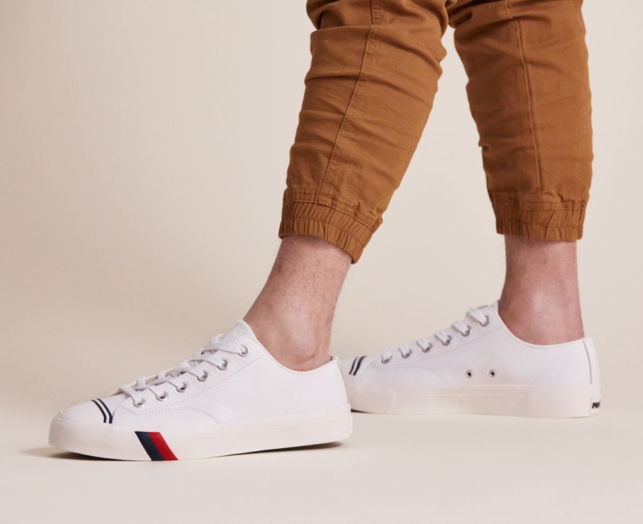 Unisex Kraliyet Lo Klasik Deri Keds Beyaz