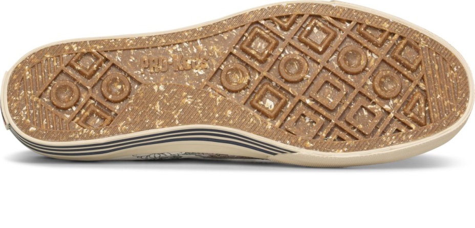 Unisex Süper Geri Dönüştürülmüş Kanvas çiçek Baskı Keds Krem