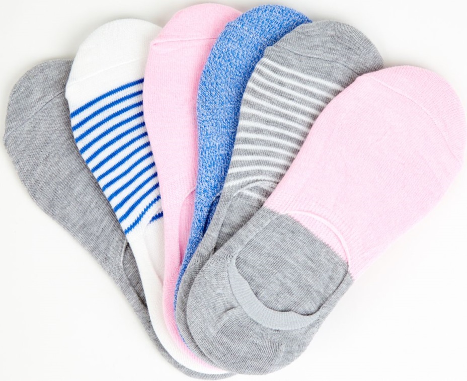 Kadın 6 Pk Klasik Spor Ayakkabı Astar çorap Pembe çok Keds