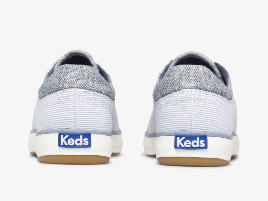 Kadın Merkezi Ii Chambray şerit Mavi Keds