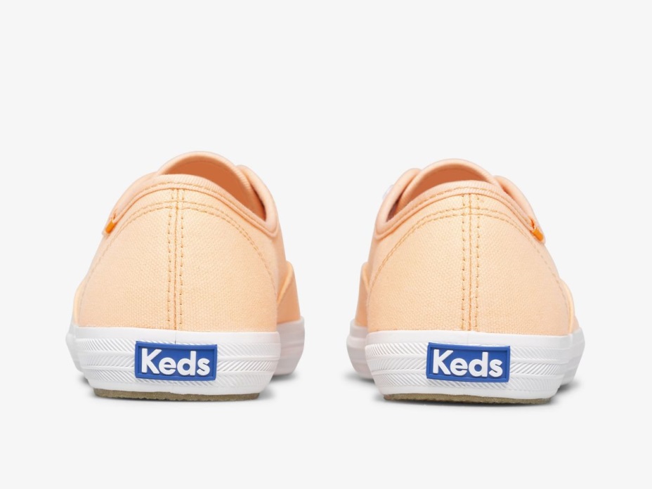 Kadın şampiyonu Tuval Neon Yıkanabilir Neon Mercan Keds
