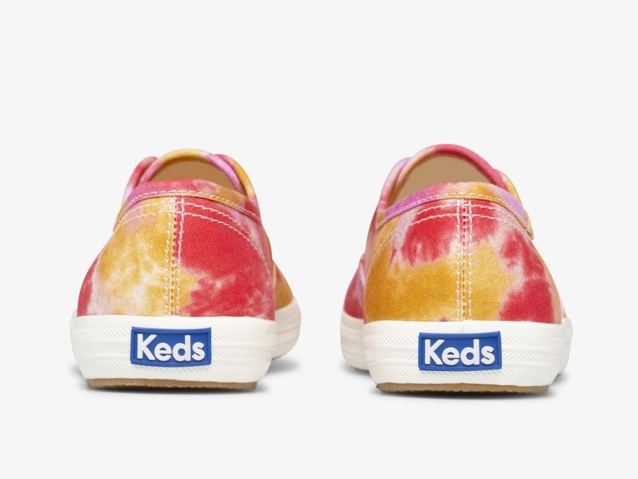 Kadınlar şampiyonu Tuval Kravat Boyası Pembe Turuncu Keds