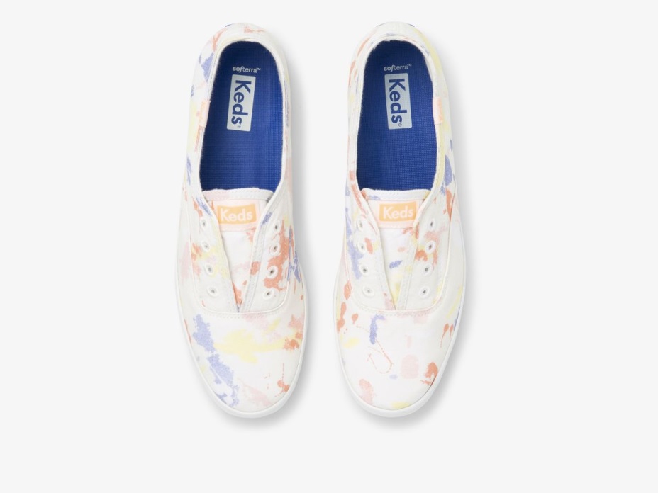 Kadın Chillax Sıçramak Dimi Beyaz şeftali Keds