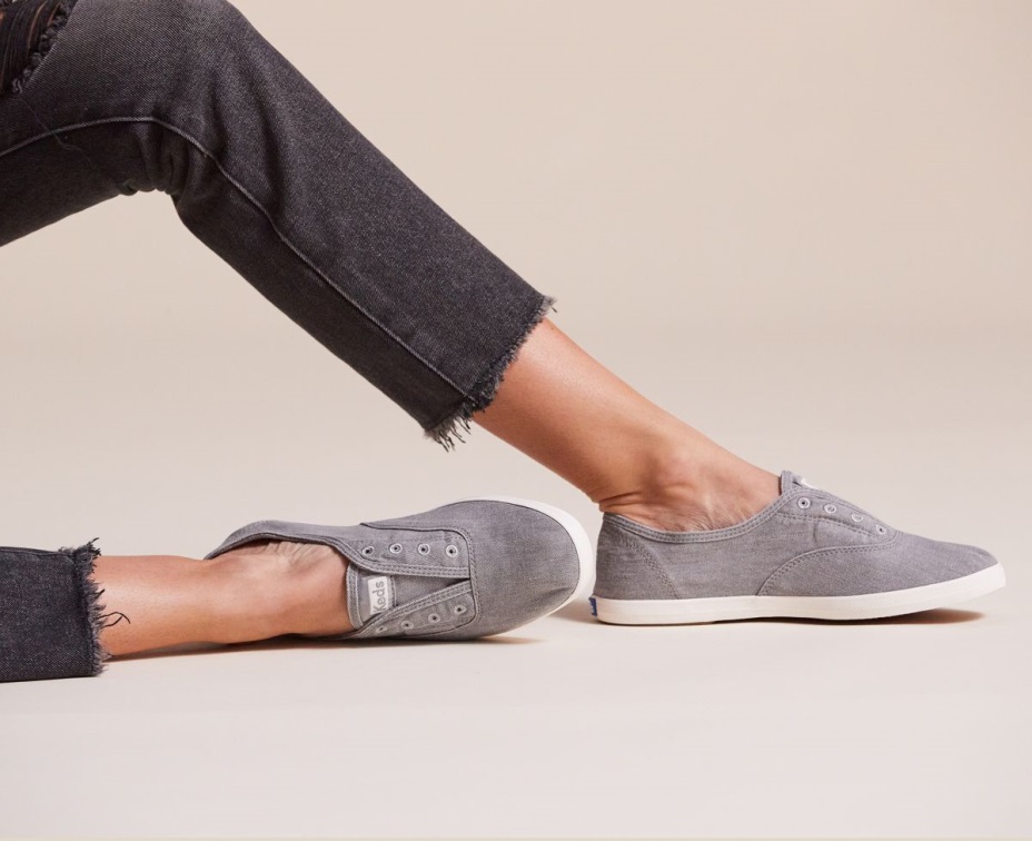 Kadın Chillax Yıkanabilir Feat. Organik Pamuk Orta Gri Keds