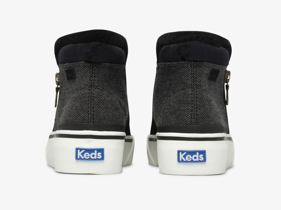 Kadın Cooper Zip Bootie Keds Siyah