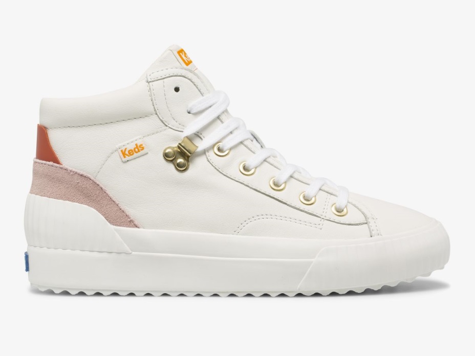 Kadın Demi Orta Trx Deri Keds Beyaz