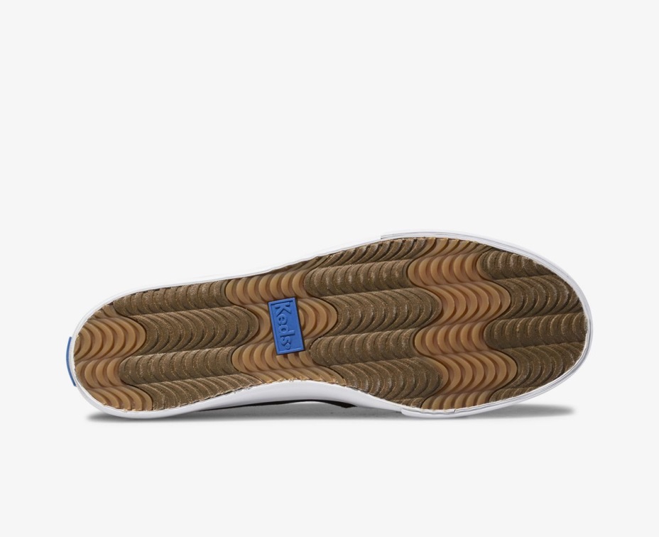 Kadın çift Katlı Tuval Siyah Keds