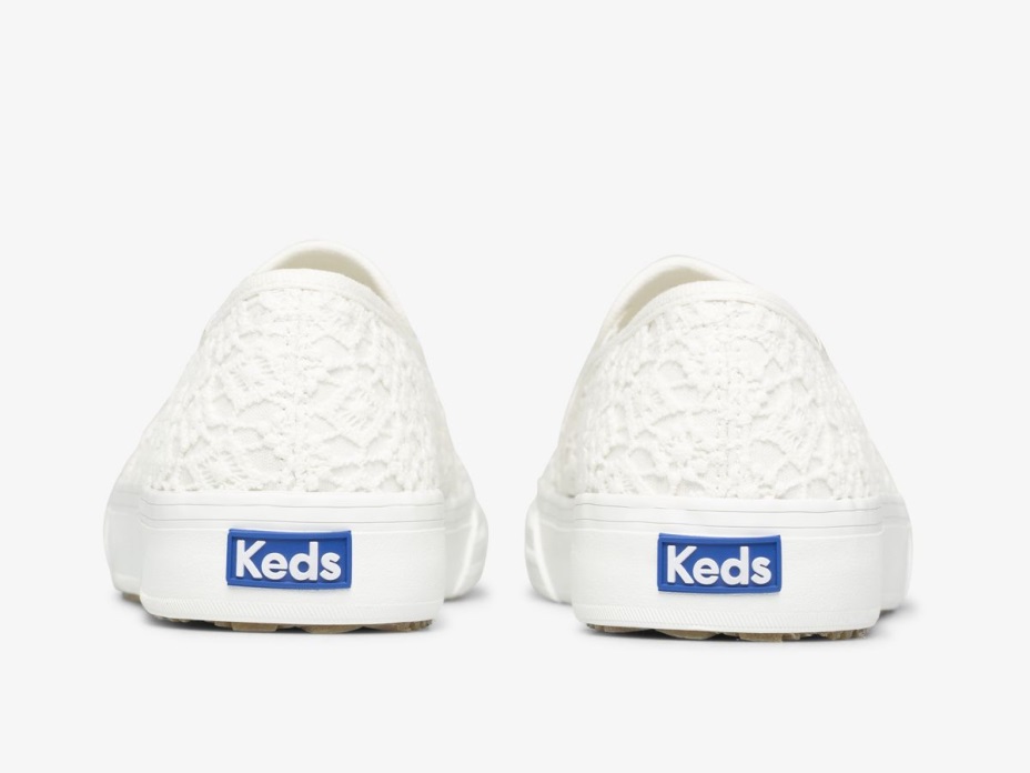 Kadın çift Katlı Tığ Işi Beyaz Keds