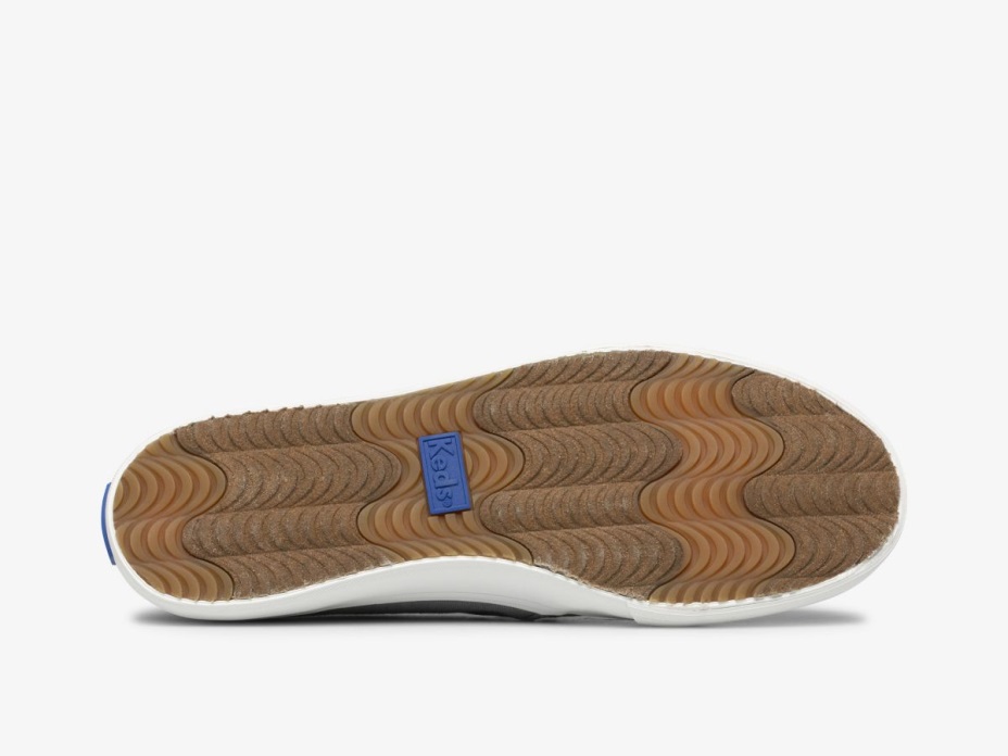 Kadın çift Katlı Armürlü Jakarlı Koyu Gri Keds